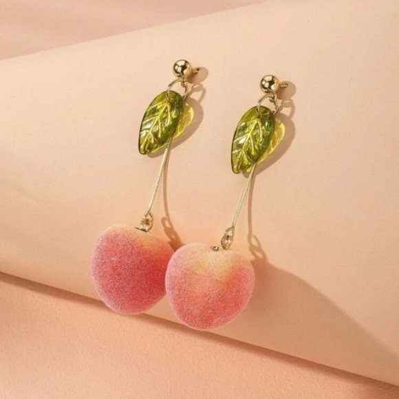 Nikkiwallflower Jewelry - *May* Peaches Dangling Earrings